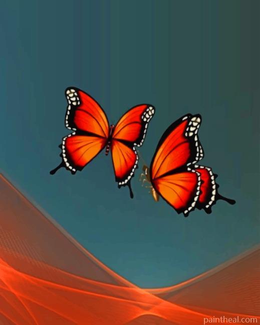 Flying Butterflies Painting By Numbers Kits