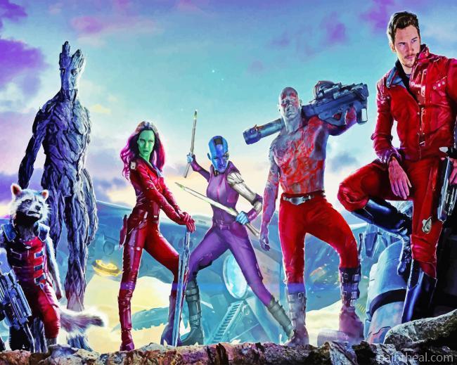 Guardians Of The Galaxy Painting By Numbers Kits