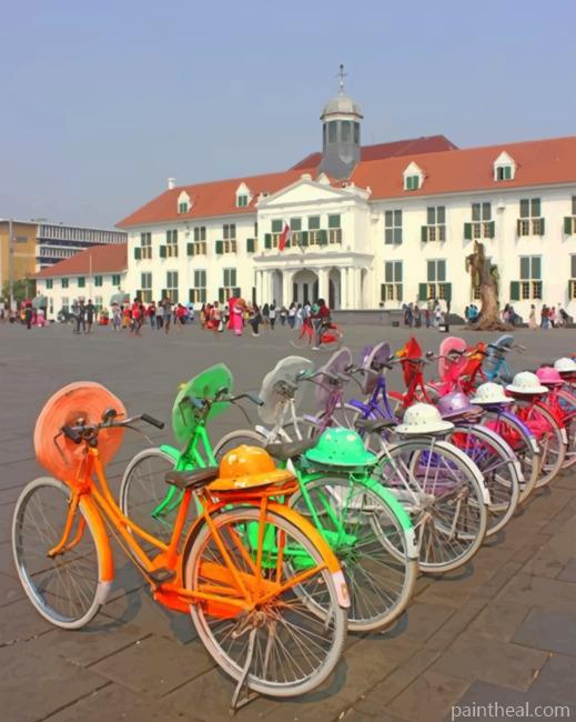 Fatahillah Square Jakarta Indonesia Painting By Numbers Kits
