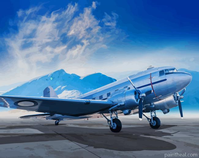 Beautiful Airplane Painting By Numbers Kits