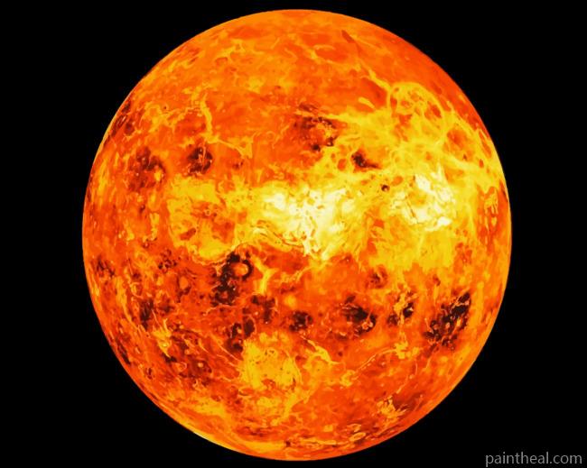Venus Planet Painting By Numbers Kits