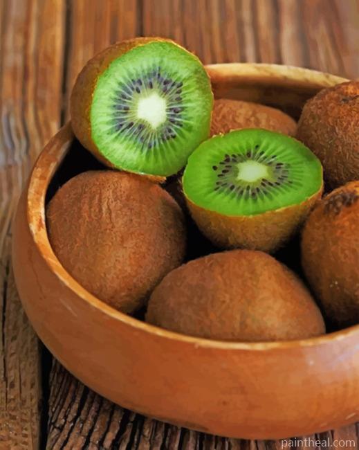Aesthetic Kiwi Fruit Painting By Numbers Kits