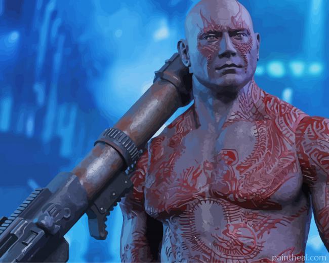 Drax The Destroyer Marvel Painting By Numbers Kits