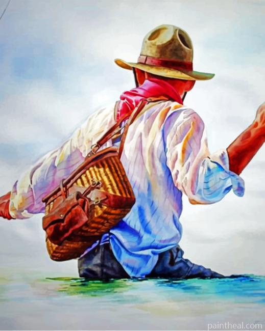 Fisher Man Painting By Numbers Kits