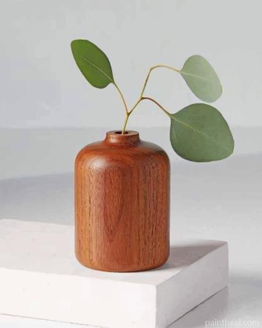 Tropical Brown Vase Painting By Numbers Kits