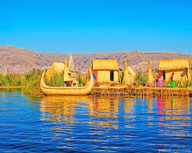 Titicaca Lake Peru Painting By Numbers Kits