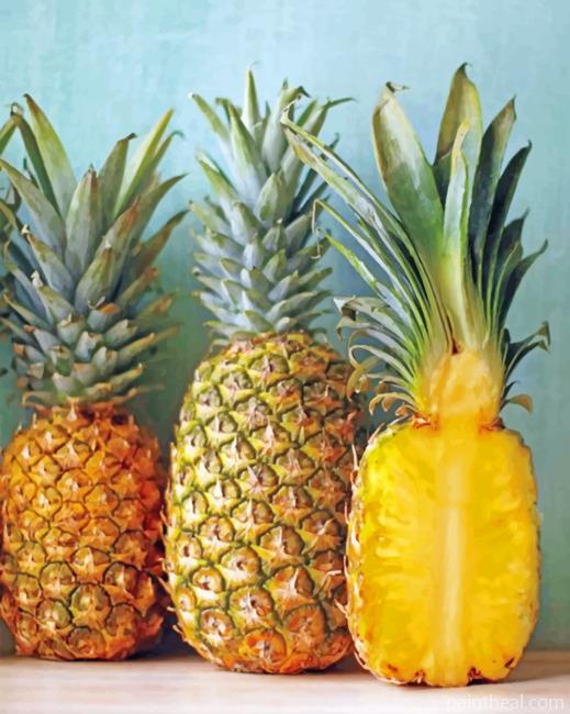 Pineapples Painting By Numbers Kits