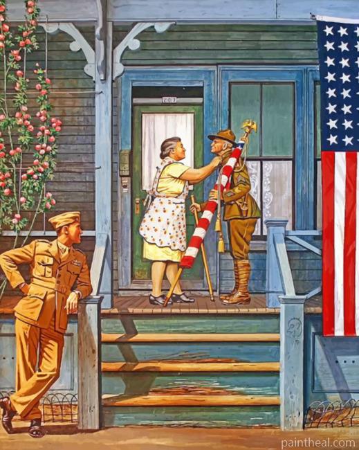 American Couple Painting By Numbers Kits