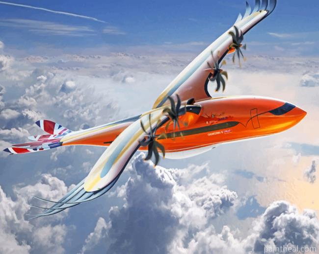 Airbus Airplane Painting By Numbers Kits