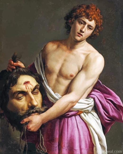 David With The Head Of Goliath Painting By Numbers Kits