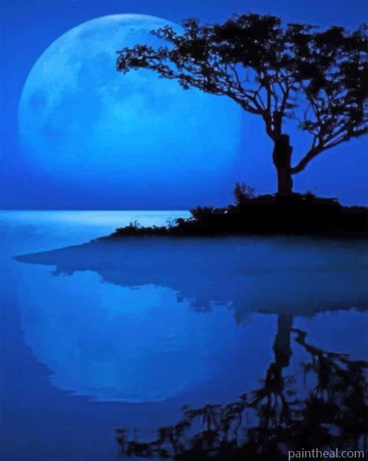Tree Water Reflection Painting By Numbers Kits