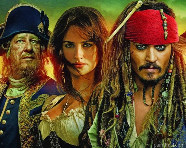 Pirates Of The Caribbean Characters Painting By Numbers Kits