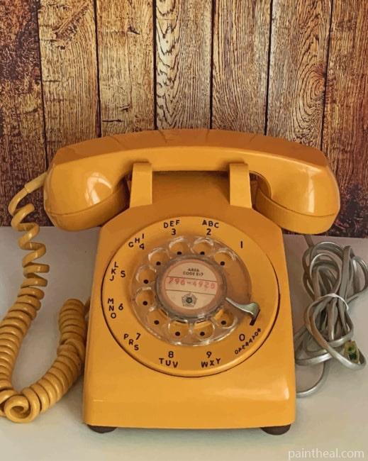 Vintage Phone Painting By Numbers Kits