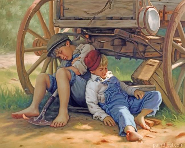 Sleepy Kids Painting By Numbers Kits