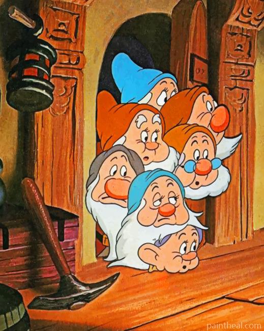 Snow White Dwarfs Painting By Numbers Kits