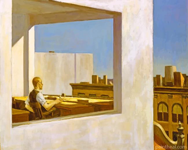 Office In A Small City Edward Hopper Painting By Numbers Kits