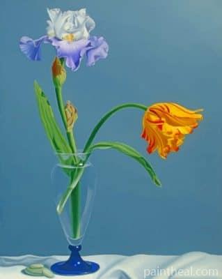 Glass Vase And Flowers – 5D Diamond Painting Painting By Numbers Kits