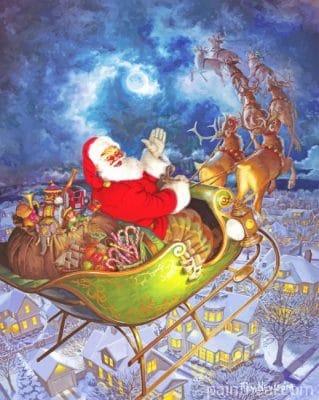 Christmas Santa Celebration – 5D Diamond Painting Painting By Numbers Kits