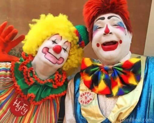 Funny Clowns Painting By Numbers Kits