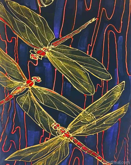 Dragonflies Painting By Numbers Kits