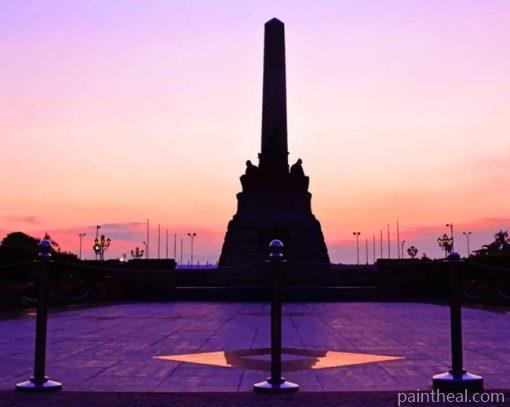 Rizal Monument Silhouette Painting By Numbers Kits