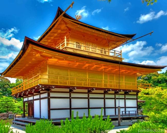 Golden Pavilion Kyoto Painting By Numbers Kits