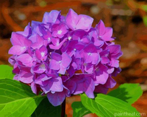 Purple Hydrangea – 5D Diamond Painting Painting By Numbers Kits