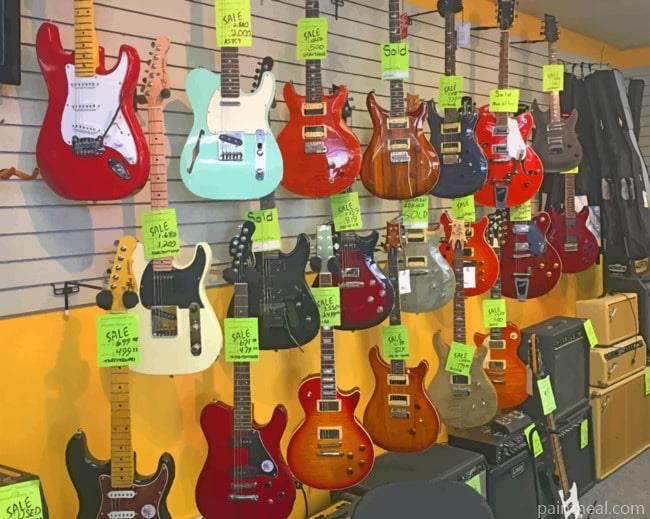 Electric Guitars Painting By Numbers Kits