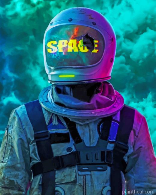 Aesthetic Astronaut Painting By Numbers Kits