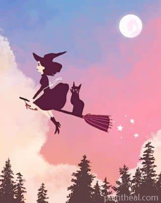 Halloween Witch – 5D Diamond Painting Painting By Numbers Kits