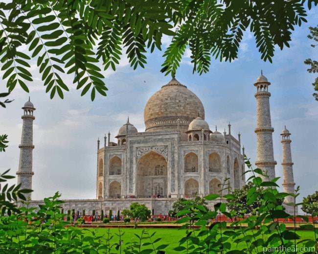 Taj Mahal In India Painting By Numbers Kits