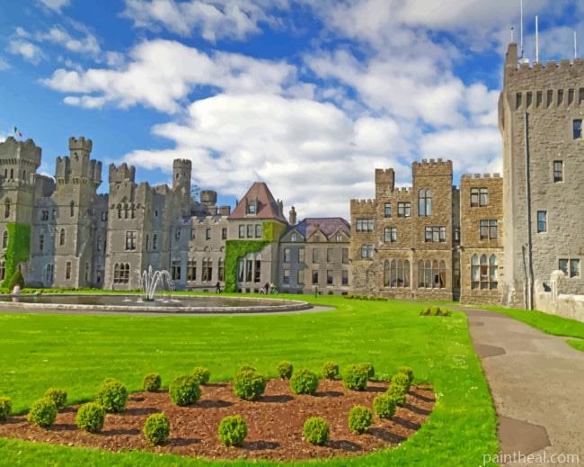 Ashford Castle In Ireland Painting By Numbers Kits