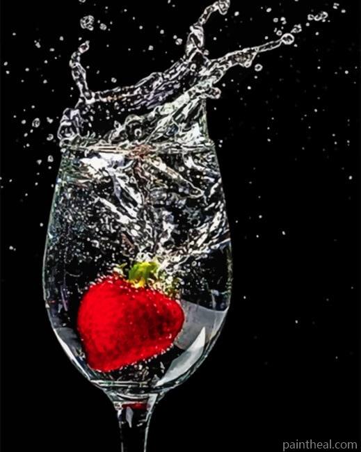 Fallen Strawberry – 5D Diamond Painting Painting By Numbers Kits