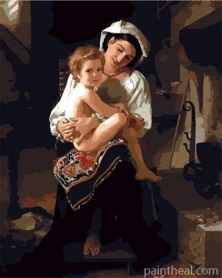 Mother And Baby Painting By Numbers Kits