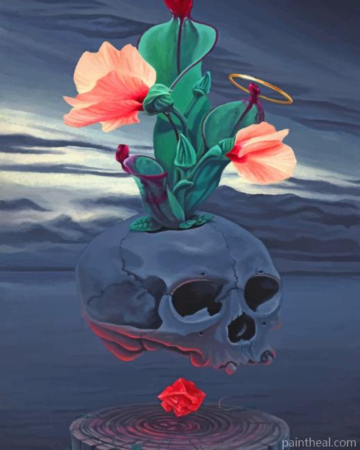 Plant Skull Painting By Numbers Kits