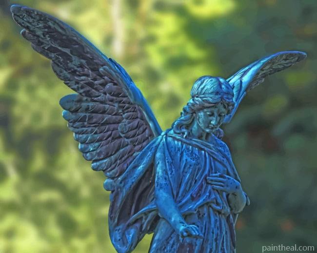 Angel Wings Statue Painting By Numbers Kits