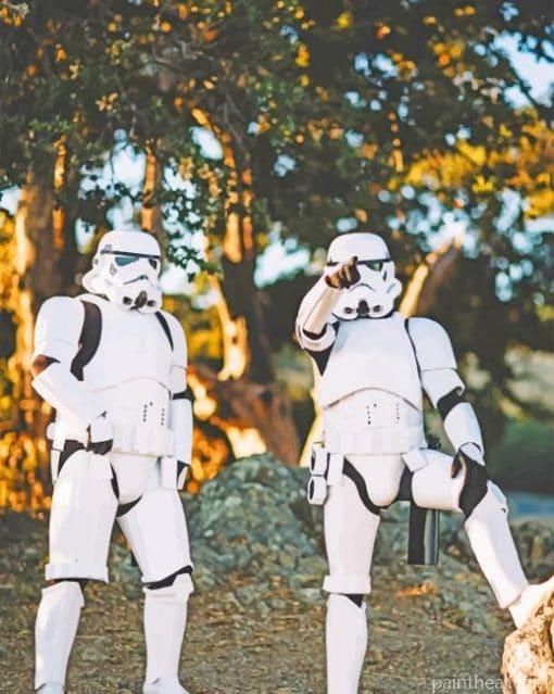 Star Wars Outfit Painting By Numbers Kits