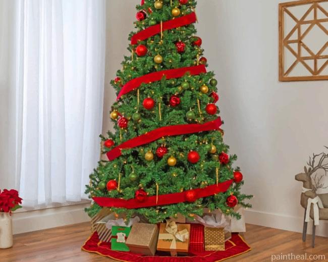 Christmas Tree And Gifts Painting By Numbers Kits