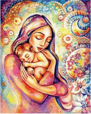Motherhood Love Painting By Numbers Kits
