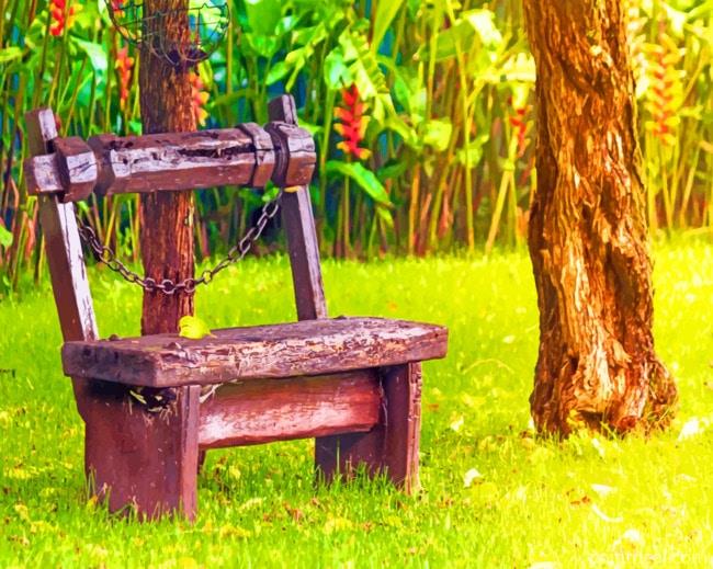 Classic Wooden Bench Painting By Numbers Kits
