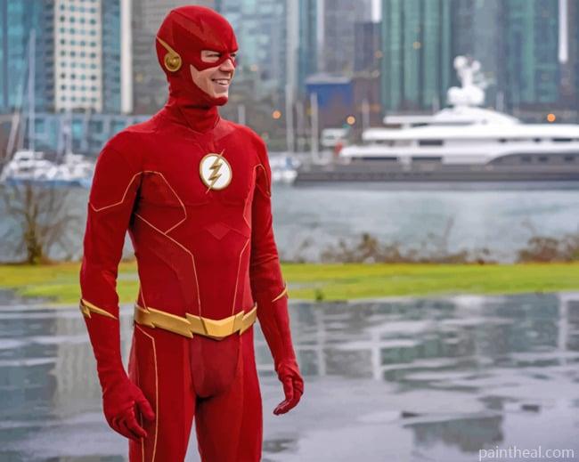 The Flash Super Hero Painting By Numbers Kits