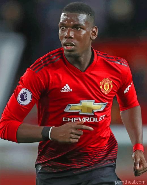 Paul Pogba Player Painting By Numbers Kits