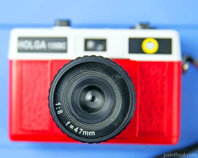 Red Classic Camera Painting By Numbers Kits