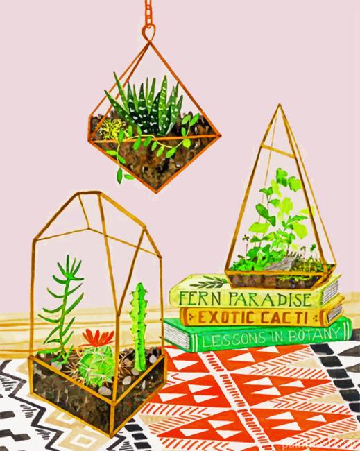 Aesthetic Succulents Painting By Numbers Kits