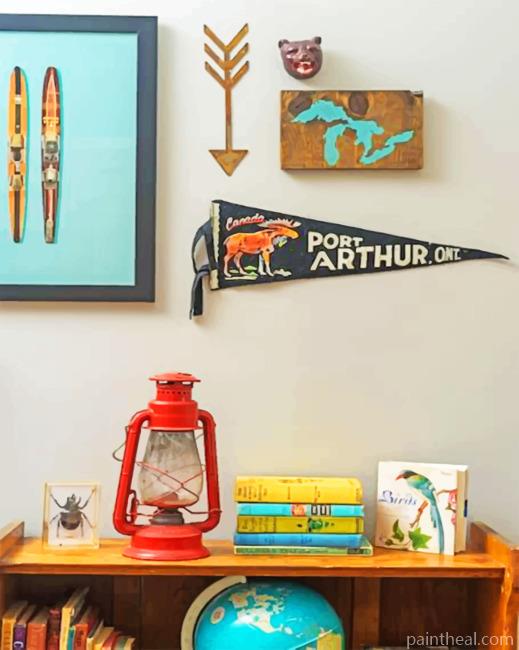 Aesthetic Vintage Office Painting By Numbers Kits