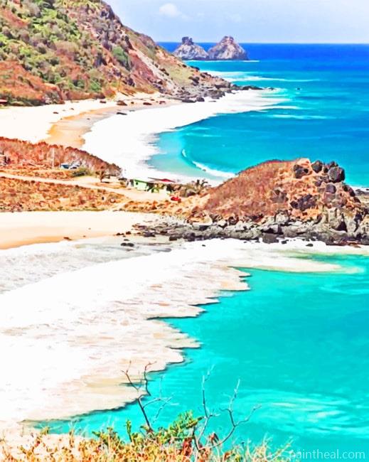 Praia Do Bode Brazil Painting By Numbers Kits