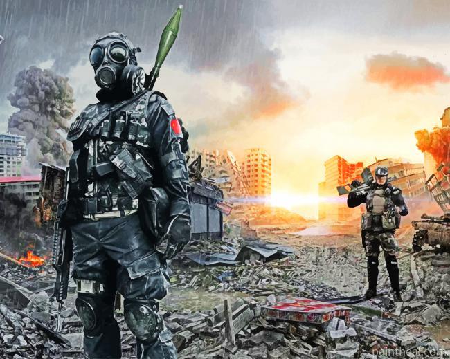 Aesthetic Warzone Painting By Numbers Kits