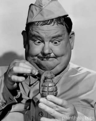 Oliver Hardy Great Guns Painting By Numbers Kits