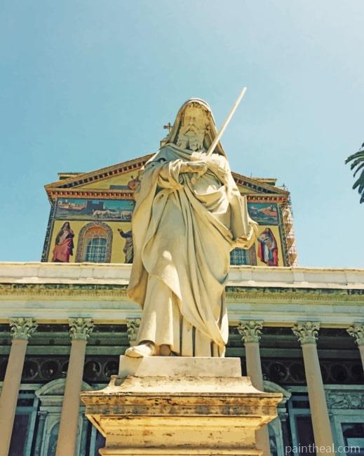 Basilica In Rome Italy Painting By Numbers Kits