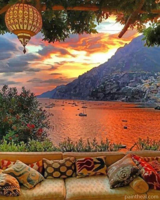 Positano Italy Painting By Numbers Kits